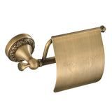 Maxbell Retro Brass Wall Mounted Toilet Roll Paper Holder With Cover Paper Storage Rack with Concealed Screws - Aladdin Shoppers