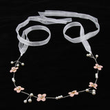 Maxbell Retro Bridal Hair Band Flower Pearls Wedding Party Goddess Headband Silver - Aladdin Shoppers
