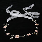 Maxbell Retro Bridal Hair Band Flower Pearls Wedding Party Goddess Headband Silver - Aladdin Shoppers