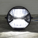 Maxbell Retro Style LED Headlight Driving Light Universal for Motorbike - Aladdin Shoppers