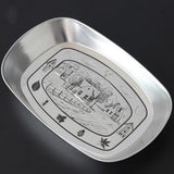 Maxbell Retro Style Metal Fruit Dessert Serving Plate Dish Lazy Snack Tray Candy Box Manor - Aladdin Shoppers