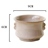 Maxbell Retro Style White Ceramic Flower Pot Succulent Plant Container - Aladdin Shoppers