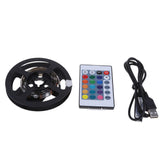 Maxbell RGB Bias Lighting TV 5050 USB Powered LED Light Strip with 24Key Remote 0.5M - Aladdin Shoppers