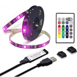 Maxbell RGB Bias Lighting TV 5050 USB Powered LED Light Strip with 24Key Remote 0.5M - Aladdin Shoppers