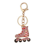 Maxbell Rhinestone Key Chain Car Key Ring Accessory Crystal Bag Decor Keyring Pink - Aladdin Shoppers