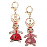 Maxbell Rhinestone Key Chain Car Key Ring Accessory Crystal Bag Decor Keyring Pink - Aladdin Shoppers