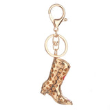 Maxbell Rhinestone Key Chain Car Key Ring Accessory Crystal Bag Decor Keyring Red Boot - Aladdin Shoppers
