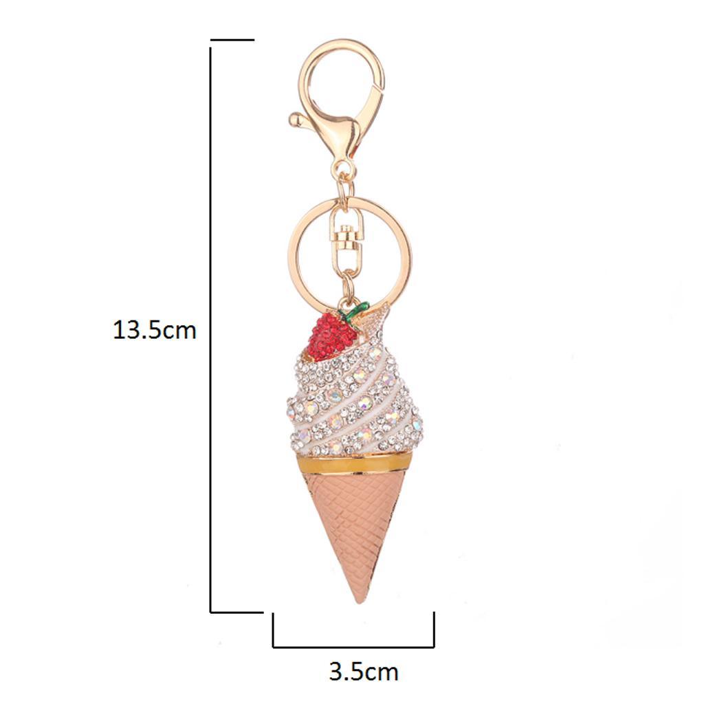 Maxbell Rhinestone Key Chain Car Key Ring Accessory Crystal Bag Decor Keyring Silver - Aladdin Shoppers