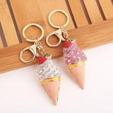Maxbell Rhinestone Key Chain Car Key Ring Accessory Crystal Bag Decor Keyring Silver - Aladdin Shoppers