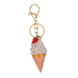 Maxbell Rhinestone Key Chain Car Key Ring Accessory Crystal Bag Decor Keyring Silver - Aladdin Shoppers
