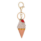 Maxbell Rhinestone Key Chain Car Key Ring Accessory Crystal Bag Decor Keyring Silver - Aladdin Shoppers