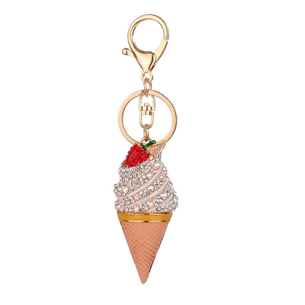 Maxbell Rhinestone Key Chain Car Key Ring Accessory Crystal Bag Decor Keyring Silver - Aladdin Shoppers