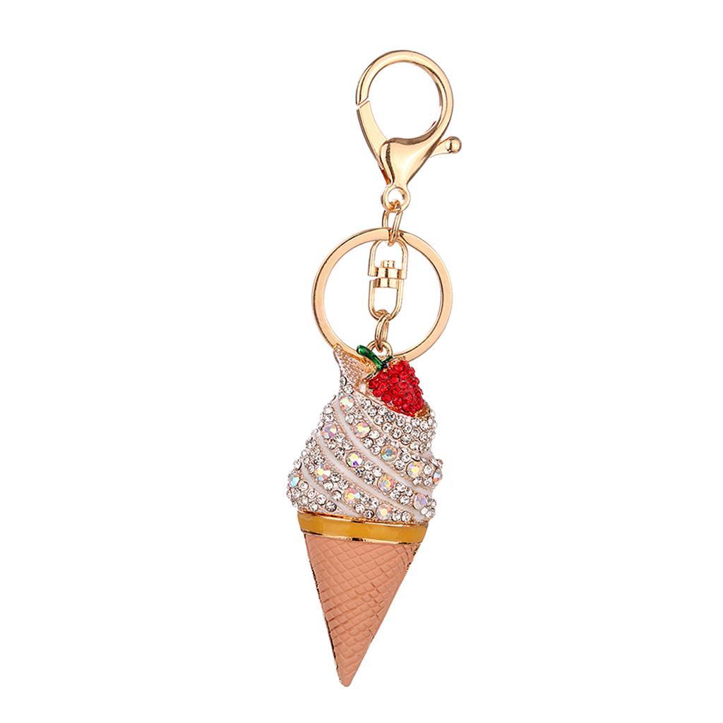 Maxbell Rhinestone Key Chain Car Key Ring Accessory Crystal Bag Decor Keyring Silver - Aladdin Shoppers