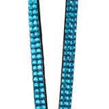 Maxbell Rhinestone Lanyard with Retractable Reel Vertical ID Badge Holder Deep Blue - Aladdin Shoppers