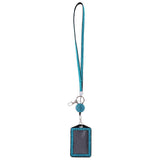 Maxbell Rhinestone Lanyard with Retractable Reel Vertical ID Badge Holder Deep Blue - Aladdin Shoppers