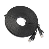 Maxbell RJ45 CAT6 Ethernet Network LAN Cable Flat UTP Patch Router Black 15 Meters - Aladdin Shoppers