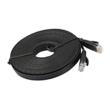 Maxbell RJ45 CAT6 Ethernet Network LAN Cable Flat UTP Patch Router Black 15 Meters - Aladdin Shoppers