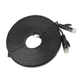 Maxbell RJ45 CAT6 Ethernet Network LAN Cable Flat UTP Patch Router Black 15 Meters - Aladdin Shoppers