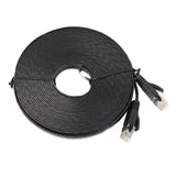 Maxbell RJ45 CAT6 Ethernet Network LAN Cable Flat UTP Patch Router Black 15 Meters - Aladdin Shoppers