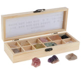 Maxbell Rock & Mineral Collection Geology Science Kit Earth Science Toy - Box Of 12 pieces Quartz Specimens - Aladdin Shoppers