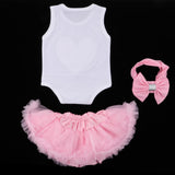 Maxbell Rompers Skirt Headband Suit for 22''-23'' Reborn Baby Girl Doll Clothes - Aladdin Shoppers