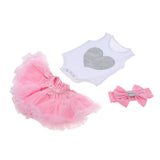 Maxbell Rompers Skirt Headband Suit for 22''-23'' Reborn Baby Girl Doll Clothes - Aladdin Shoppers