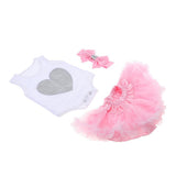 Maxbell Rompers Skirt Headband Suit for 22''-23'' Reborn Baby Girl Doll Clothes - Aladdin Shoppers