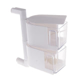 Maxbell Rotatable Hanging Spice Rack Set Wall-mounted Revolving Spice Rack 2-White - Aladdin Shoppers