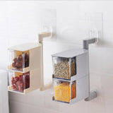 Maxbell Rotatable Hanging Spice Rack Set Wall-mounted Revolving Spice Rack 2-White - Aladdin Shoppers