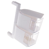 Maxbell Rotatable Hanging Spice Rack Set Wall-mounted Revolving Spice Rack 2-White - Aladdin Shoppers