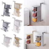Maxbell Rotatable Hanging Spice Rack Set Wall-mounted Revolving Spice Rack 2-White - Aladdin Shoppers