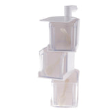 Maxbell Rotatable Hanging Spice Rack Set Wall-mounted Revolving Spice Rack 3-White - Aladdin Shoppers