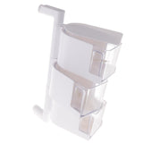 Maxbell Rotatable Hanging Spice Rack Set Wall-mounted Revolving Spice Rack 3-White - Aladdin Shoppers