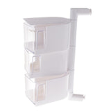 Maxbell Rotatable Hanging Spice Rack Set Wall-mounted Revolving Spice Rack 3-White - Aladdin Shoppers