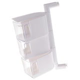 Maxbell Rotatable Hanging Spice Rack Set Wall-mounted Revolving Spice Rack 3-White - Aladdin Shoppers