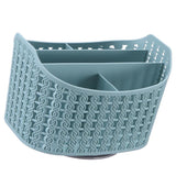 Maxbell Rotatable Plastic Desktop Organizer Desk Storage Container Blue - Aladdin Shoppers