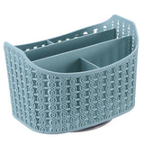 Maxbell Rotatable Plastic Desktop Organizer Desk Storage Container Blue - Aladdin Shoppers