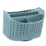 Maxbell Rotatable Plastic Desktop Organizer Desk Storage Container Blue - Aladdin Shoppers