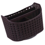 Maxbell Rotatable Plastic Desktop Organizer Desk Storage Container Dark Coffee - Aladdin Shoppers