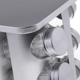 Maxbell Rotatable Salt Pepper Shaker Stainless Steel Condiment Dispenser Silver - Aladdin Shoppers