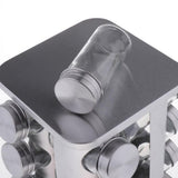 Maxbell Rotatable Salt Pepper Shaker Stainless Steel Condiment Dispenser Silver - Aladdin Shoppers
