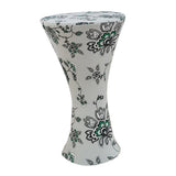 Maxbell Round Base Cocktail Cover Wedding Event Dry Bar Table Cloth Flower White - Aladdin Shoppers