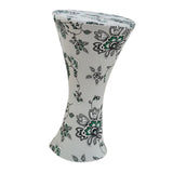 Maxbell Round Base Cocktail Cover Wedding Event Dry Bar Table Cloth Flower White - Aladdin Shoppers