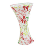 Maxbell Round Base Cocktail Cover Wedding Event Dry Bar Table Cloth Leaves 1 - Aladdin Shoppers