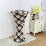 Maxbell Round Base Cocktail Cover Wedding Event Dry Bar Table Cloth Stripe 1 - Aladdin Shoppers