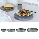 Maxbell round tray cake dessert coffee plate decorating photography ring tray S - Aladdin Shoppers