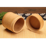Maxbell Round Tube Bamboo Tea CanisterTea Barrel Matcha Tea Box Tea Tin #1 - Aladdin Shoppers