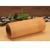 Maxbell Round Tube Bamboo Tea CanisterTea Barrel Matcha Tea Box Tea Tin #2 - Aladdin Shoppers