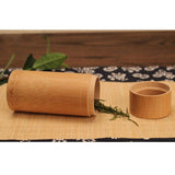 Maxbell Round Tube Bamboo Tea CanisterTea Barrel Matcha Tea Box Tea Tin #2 - Aladdin Shoppers