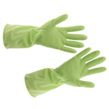 Maxbell Rubber Gloves Kitchen Cleaning Gloves Waterproof Dishwashing Green S - Aladdin Shoppers